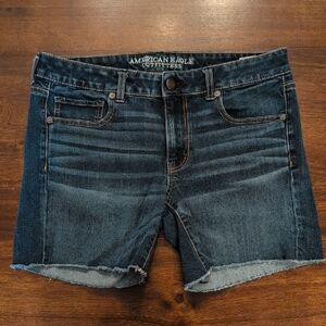 American Eagle Outfitters Dark Blue Denim Shorts